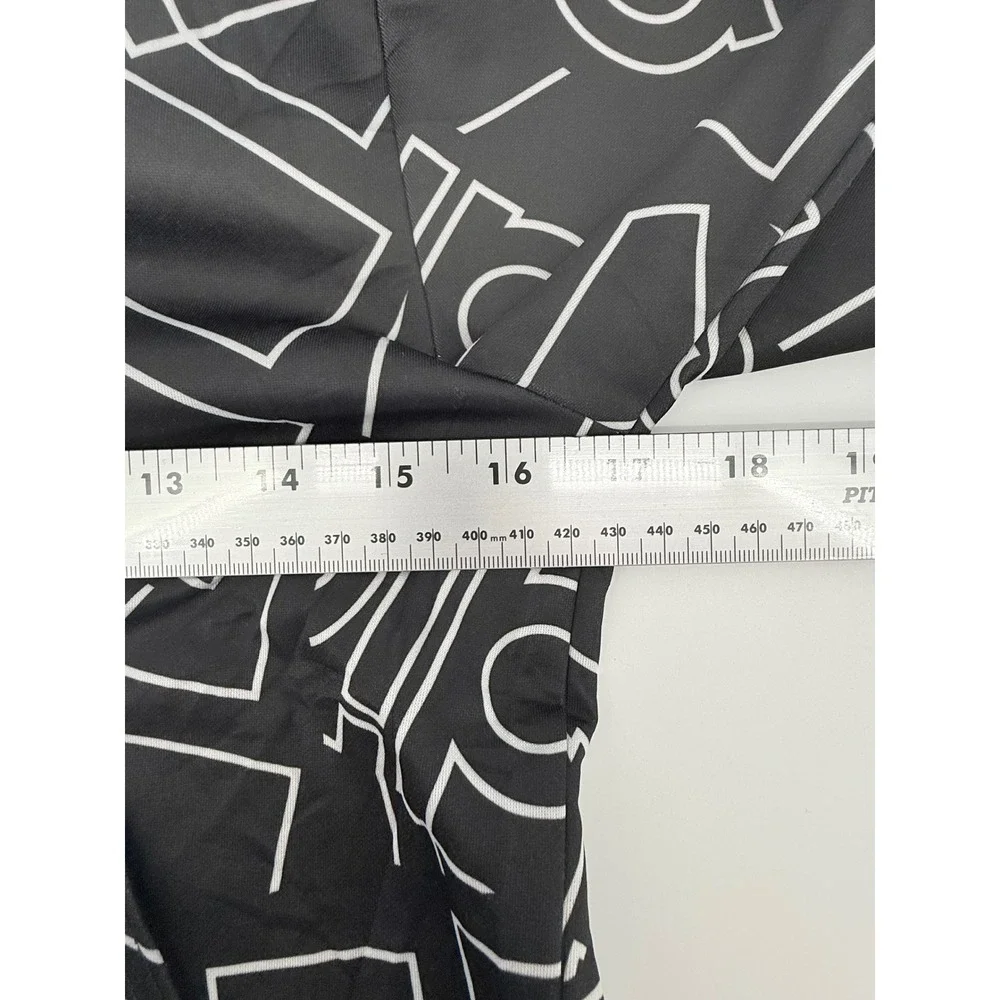 Adidas Hoodie Kids Large‎ Black White Pullover Sweatshirt Tear on Left Sleeve